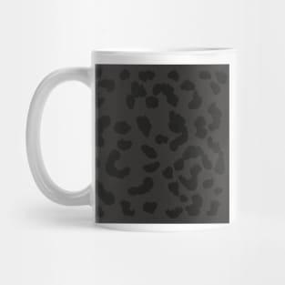 Black Leopard Print Mug